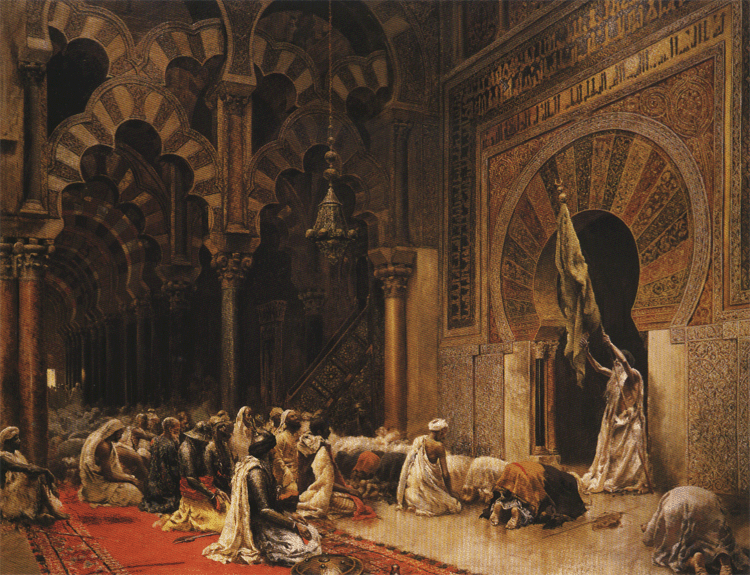 Interior of the Mosque of Cordoba.